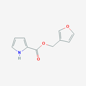 molecular formula C10H9NO3 B168345 Furan-3-ylmethyl 1H-pyrrole-2-carboxylate CAS No. 119767-00-9