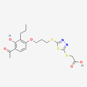 molecular formula C18H22N2O5S3 B1683451 YM-16638 CAS No. 104073-72-5