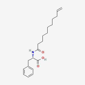 molecular formula C20H29NO3 B1683452 Undecylenoyl phenylalanine CAS No. 175357-18-3