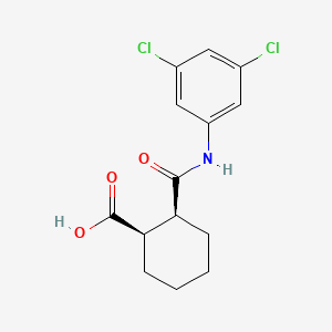 molecular formula C14H15Cl2NO3 B1683458 (1R,2S)-VU0155041 CAS No. 1093757-42-6