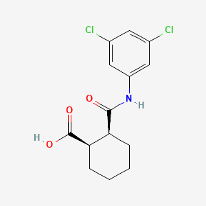 molecular formula C14H15Cl2NO3 B1683458 (1R,2S)-2-[(3,5-二氯苯基)羰基]环己烷-1-羧酸 CAS No. 1093757-42-6