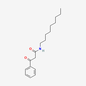 molecular formula C18H27NO2 B1683459 N-Nonyl-3-oxo-3-phenyl-propionamide CAS No. 299927-26-7