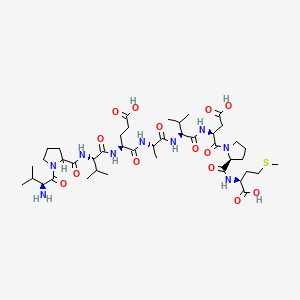 molecular formula C42H69N9O14S B1683462 V-9-M Cholecystokinin nonapeptide CAS No. 99291-20-0