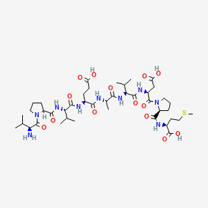Valyl-prolyl-valyl-glutamyl-alanyl-valyl-aspartyl-prolyl-methionine