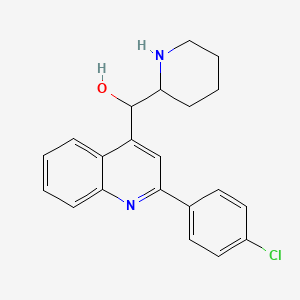 (2-(4-Chlorophenyl)quinolin-4-yl)(piperidin-2-yl)methanol