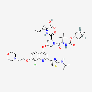 molecular formula C45H60ClN7O9S B1683479 Vedroprevir CAS No. 1098189-15-1