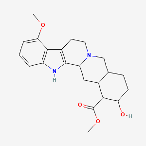 molecular formula C22H28N2O4 B1683488 Methyl 17-hydroxy-9-methoxyyohimban-16-carboxylate CAS No. 1055-75-0