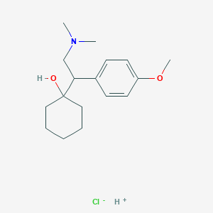 molecular formula C17H28ClNO2 B1683489 盐酸文拉法辛 CAS No. 99300-78-4