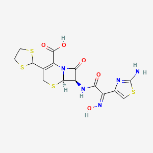 molecular formula C15H15N5O5S4 B1683495 Unii-7167KD1dok CAS No. 132422-54-9