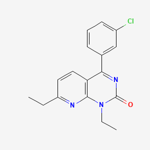 molecular formula C17H16ClN3O B1683510 YM976 CAS No. 191219-80-4