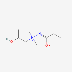 molecular formula C9H18N2O2 B1683516 1,1-Dimethyl-1-(2-hydroxypropylamine)methacrylimide CAS No. 17341-40-1