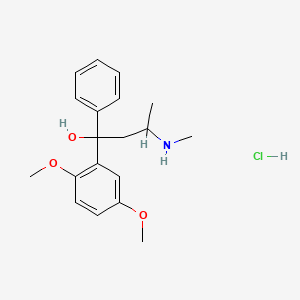 molecular formula C19H26ClNO3 B1683519 1-(2,5-Dimethoxyphenyl)-3-methylamino-1-phenylbutanol hydrochloride CAS No. 851-01-4