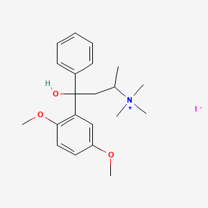 (4-(2,5-Dimethoxyphenyl)-4-hydroxy-4-phenyl-2-butyl)trimethylammonium iodide