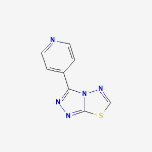 molecular formula C8H5N5S B1683525 3-(Pyridin-4-yl)[1,2,4]triazolo[3,4-b][1,3,4]thiadiazole CAS No. 133847-06-0