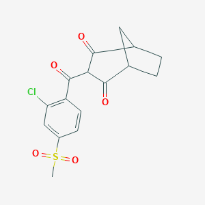 Bicyclo[3.2.1]octane-2,4-dione, 3-[2-chloro-4-(methylsulfonyl)benzoyl]-