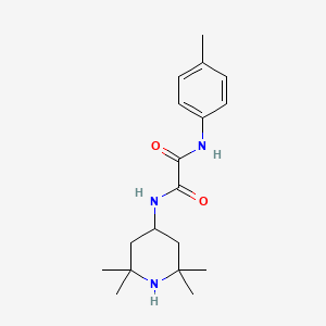 molecular formula C18H27N3O2 B1683535 N'-(4-methylphenyl)-N-(2,2,6,6-tetramethylpiperidin-4-yl)oxamide CAS No. 144217-65-2