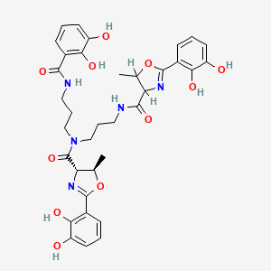 N-(3-(2,3-Dihydroxybenzamido)propyl)-1,3-bis((2,3-dihydroxyphenyl)-trans-5-methyl-2-oxazoline-4-carboxamido)propane