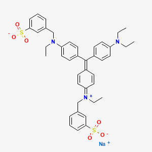 molecular formula C41H45N3O6S2.Na<br>C41H45N3NaO6S2 B1683562 Acid Violet 17 CAS No. 4129-84-4