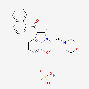 molecular formula C28H30N2O6S B1683592 WIN 55212-2 mesylate CAS No. 131543-23-2