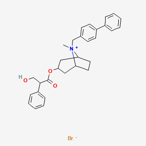 molecular formula C30H34BrNO3 B1683603 溴化异托溴铵 CAS No. 511-55-7