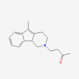 molecular formula C17H21NO B1683613 4-(5-Methyl-1,3,4,9b-tetrahydro-2h-indeno[1,2-c]pyridin-2-yl)butan-2-one CAS No. 46971-49-7