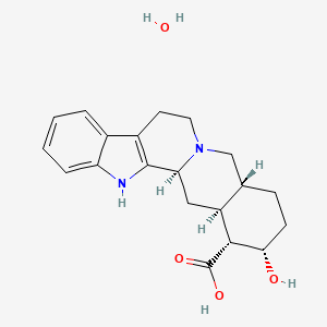 molecular formula C20H26N2O4 B1683617 Yohimbic acid hydrate CAS No. 207801-27-2
