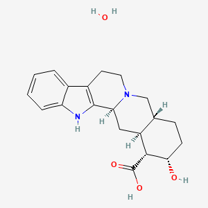 molecular formula C20H26N2O4 B1683617 Yohimbic acid monohydrate CAS No. 207801-27-2