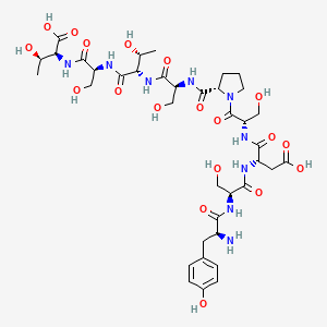 molecular formula C38H57N9O19 B1683619 YSDSPSTST CAS No. 130007-45-3