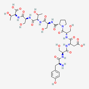molecular formula C38H57N9O19 B1683619 Ysdspstst peptide CAS No. 130007-45-3