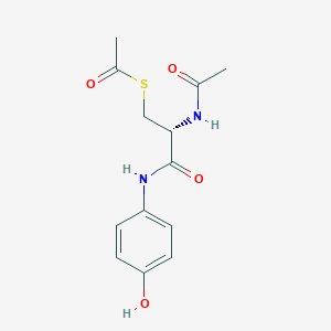 molecular formula C13H16N2O4S B1683620 N,S-Diacetylcysteine-p-hydroxyanilide CAS No. 35143-94-3