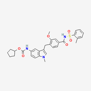 molecular formula C31H33N3O6S B1683622 扎菲鲁卡斯特 CAS No. 107753-78-6