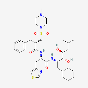 molecular formula C35H55N5O6S2 B1683623 Zankiren CAS No. 138742-43-5