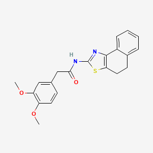 molecular formula C21H20N2O3S B1683633 N-(4,5-dihydronaphtho[1,2-d]thiazol-2-yl)-2-(3,4-dimethoxyphenyl)acetamide CAS No. 557782-81-7