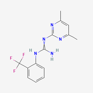 molecular formula C14H14F3N5 B1683644 ZINC69391 CAS No. 303094-67-9