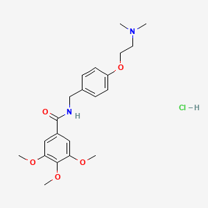 molecular formula C21H29ClN2O5 B1683647 Trimethobenzamide Hydrochloride CAS No. 554-92-7