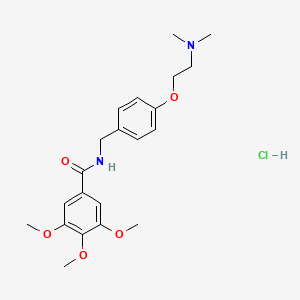 molecular formula C21H29ClN2O5 B1683647 盐酸曲美布地 CAS No. 554-92-7