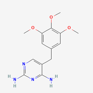 molecular formula C14H18N4O3 B1683648 Trimethoprim CAS No. 738-70-5