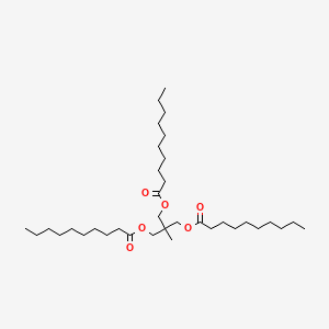 molecular formula C35H66O6 B1683652 Trimethylolethane tridecanoate CAS No. 67874-05-9