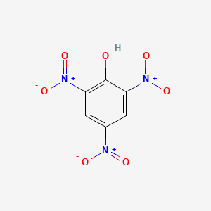 molecular formula C6H3N3O7<br>C6H2(NO2)3OH B1683659 Picric acid CAS No. 88-89-1