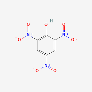 molecular formula C6H2(NO2)3OH<br>C6H3N3O7 B1683659 苦味酸 CAS No. 88-89-1
