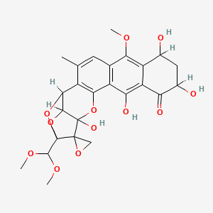 molecular formula C25H26O12 B1683660 Triocacarcinone A CAS No. 81552-35-4