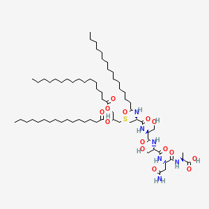 molecular formula C67H124N6O14S B1683663 Mitogenic Pentapeptide CAS No. 87173-03-3