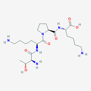molecular formula C21H40N6O6 B1683685 Tuftsin, lys(4)- CAS No. 63138-91-0