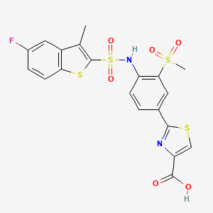 molecular formula C20H15FN2O6S4 B1683687 TY-51469 