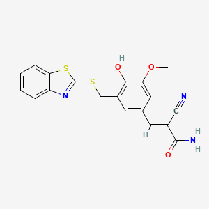 molecular formula C19H15N3O3S2 B1683695 Tyrphostin AG 825 CAS No. 149092-50-2