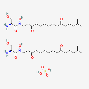 molecular formula C38H74N4O14S B1683700 Lipoxamycin hemisulfate CAS No. 11075-87-9