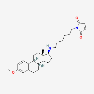 molecular formula C29H40N2O3 B1683709 1-(6-((3-Methoxyestra-1,3,5(10)-trien-17-yl)amino)hexyl)-1H-pyrrole-2,5-dione CAS No. 12648-68-7