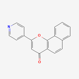 molecular formula C18H13NO6S B1683719 2-Pyridin-4-yl-benzo[h]chromen-4-one CAS No. 2110-25-0