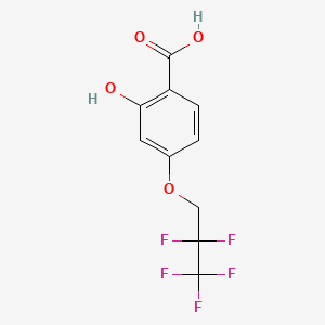 molecular formula C10H7F5O4 B1683733 UR-1505 CAS No. 651331-92-9