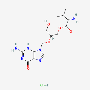 molecular formula C14H23ClN6O5 B1683748 Valganciclovir Hydrochloride CAS No. 175865-59-5